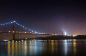 25 de Abril bridge in Lisbon at night